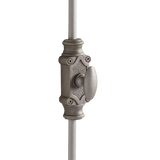 Hamilton Brass Stepney Cabinet Iron Espagnolette Bolt or Cremone Bolt Hardware 2 feet Antique Iron Finish Up to 2 feet