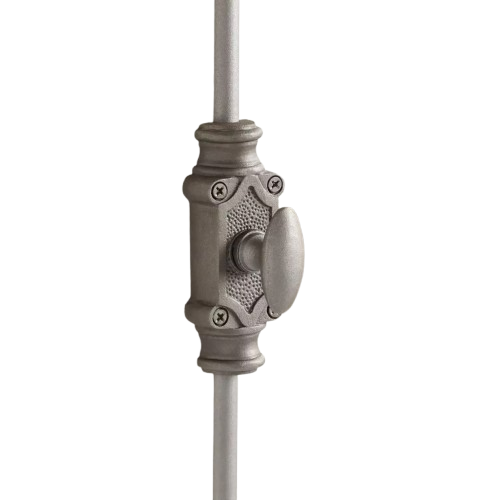 Hamilton Brass Stepney Cabinet Iron Espagnolette Bolt or Cremone Bolt Hardware 2 feet Antique Iron Finish Up to 2 feet