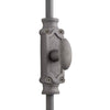 Hamilton Brass Stepney Window Iron Espagnolette Bolt or Cremone Bolt Hardware 6 feet Antique Iron Finish Upto 6 feet