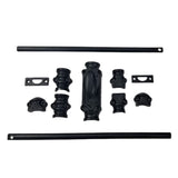 Hamilton Brass Stepney Window Iron Espagnolette Bolt or Cremone Bolt Hardware 6 feet Black Powder Coated Up to 6 feet